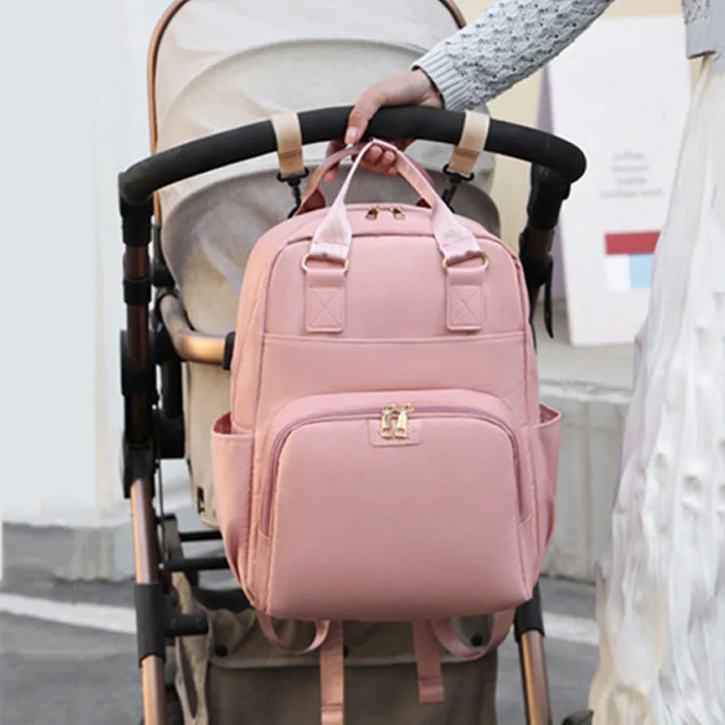 Mummy Bag USB Diaper Bag Baby Care Large Capacity Mom Backpack Mummy Maternity Wet Bag Waterproof Baby Pregnant Bag Nappy Bag