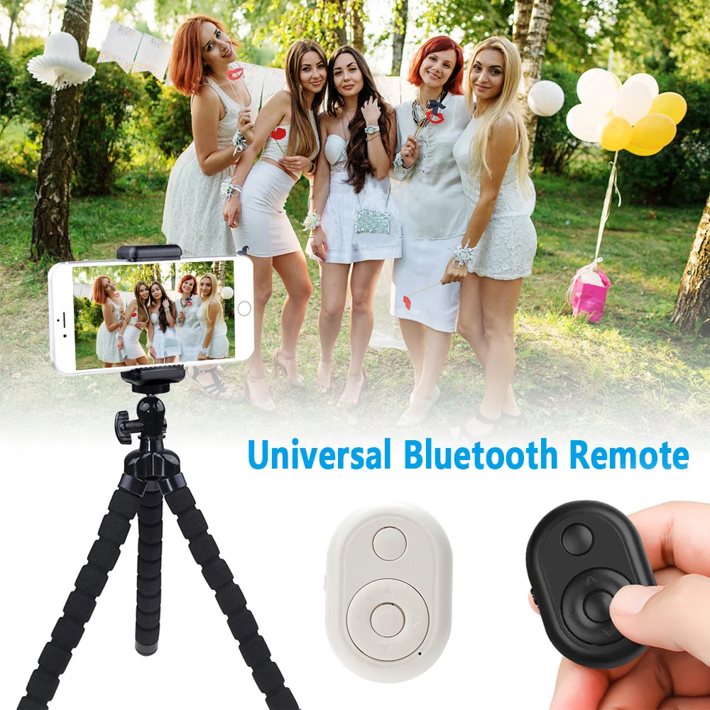 Wireless Bluetooth Remote Control Shutter Control Selfie Multifunctional Live Remote Control Video Novel Flipping Remote Control