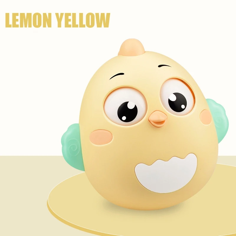 Cartoons Cute Chick Tumbler Toys Children's Gifts Education Puzzle Doll Tumbler For Newborns Gift