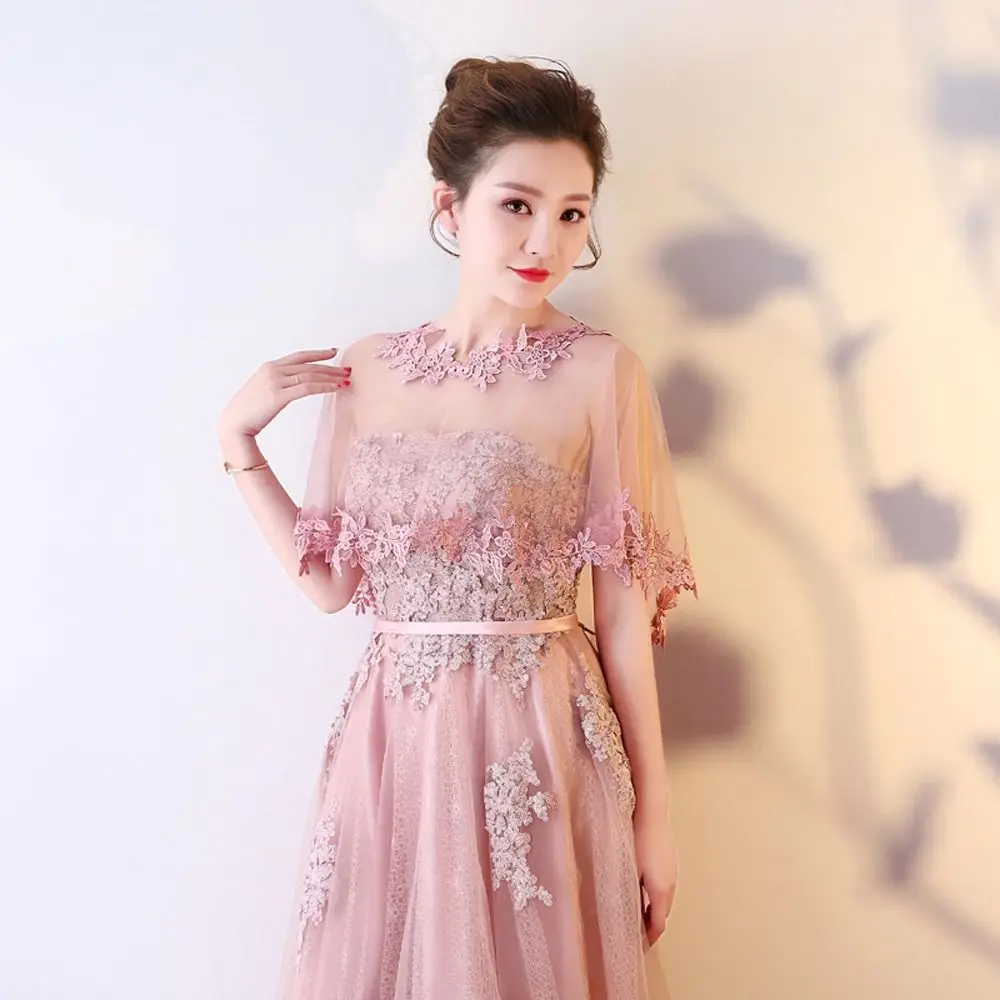 

Wedding Accessories Evening Party Capes Short Wrap Summer Shawl Transparent Women Wraps Lace Flower Shawl Bridal Wedding Capes