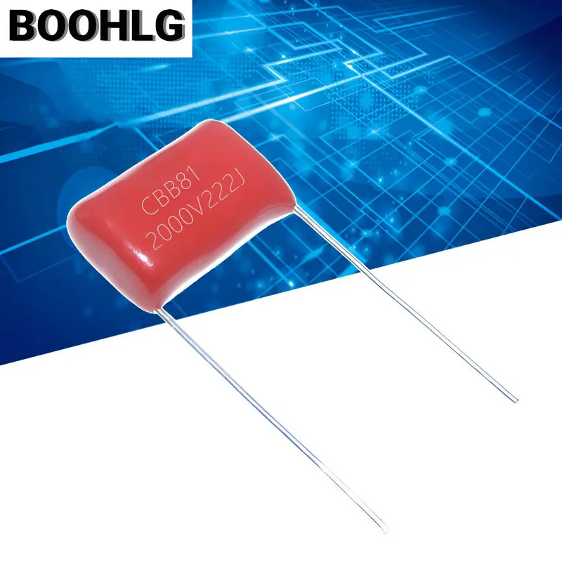 CBB81 20pcs Metalizado Filme de Polipropileno Capacitor 2000V 102J/152J/182J/222J /272J 2KV 102 152 182 222 272 Passo 15mm