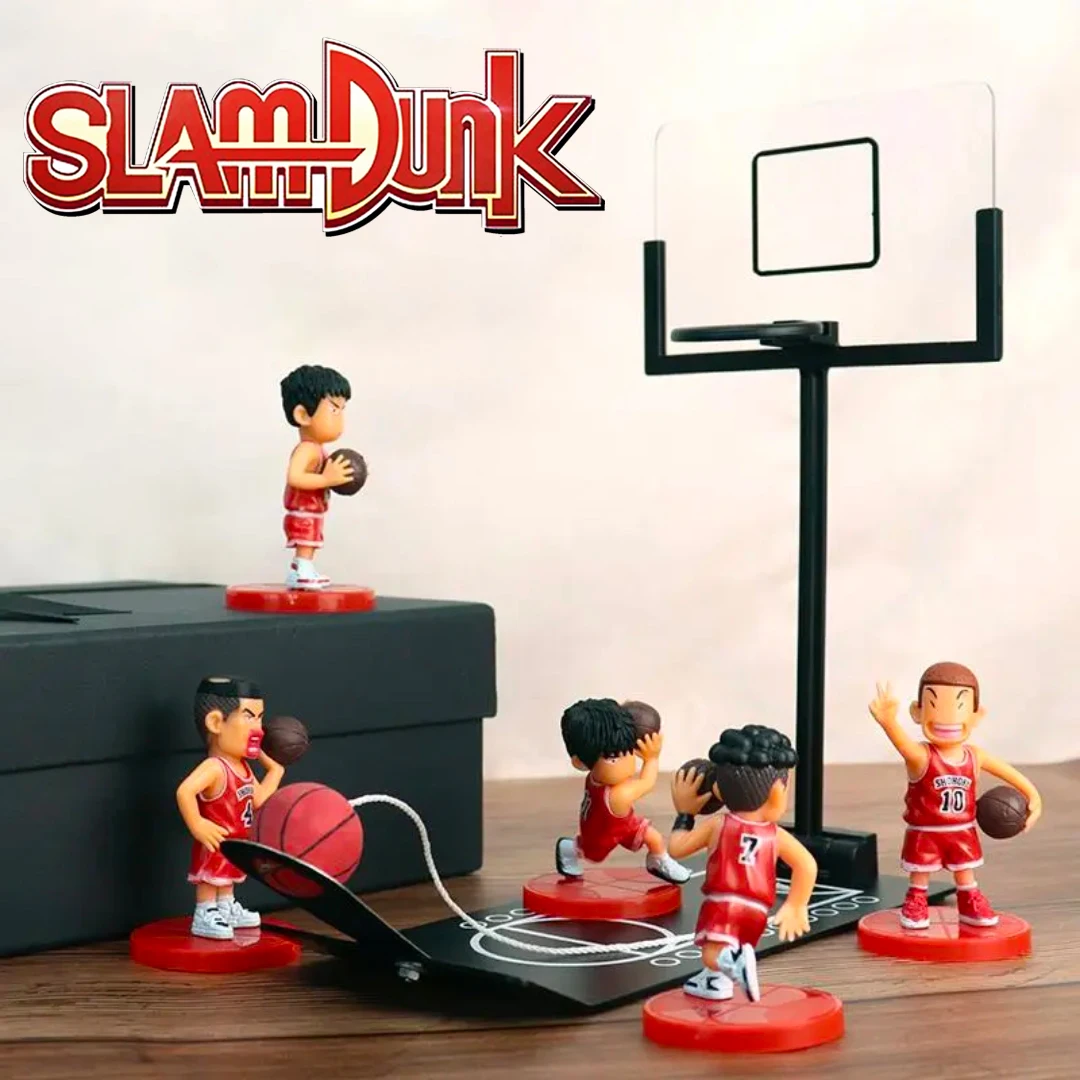 أنيمي Hanamichi Sakuragi Rukawa Kaede Miyagi Ryota Mitsui Hisashi Akagi Takenori PVC figuras de juguete 5 unids/set