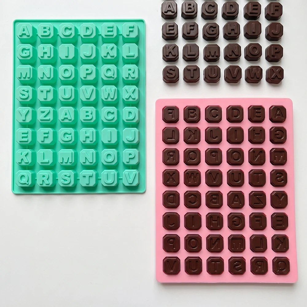 Keyboard letter shaped chocolate baking silicone mold DIY chocolate, candy, pudding, cookies view 2