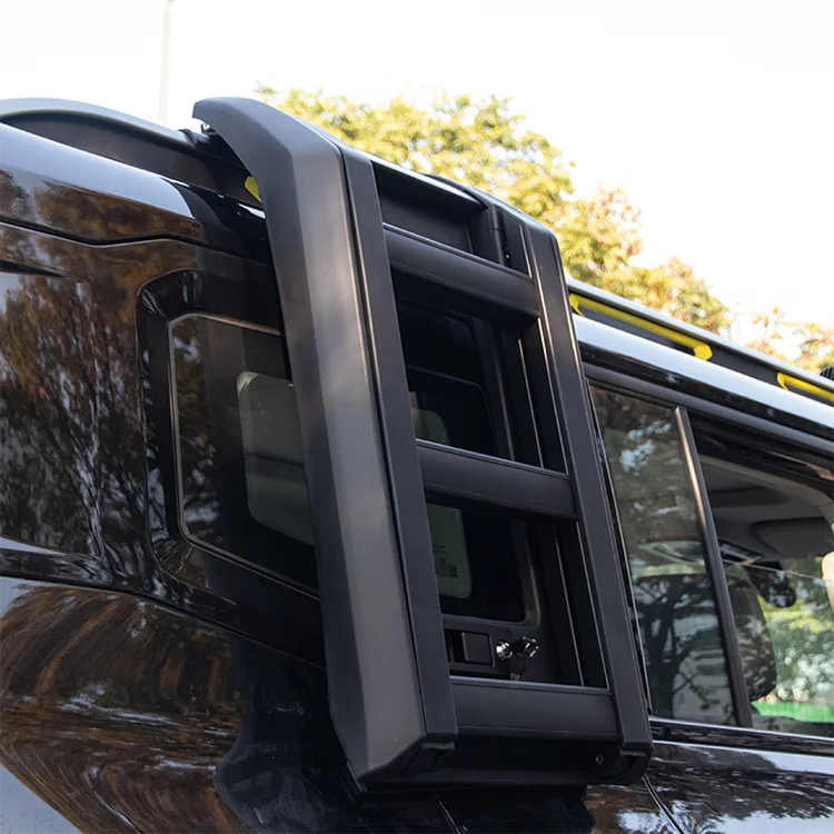 

Jetour T2 Traveler Rear Door Iron Step Ladder Fashionable Black Off-Road Design Replacement Tailgate Ladder Exterior Accessory