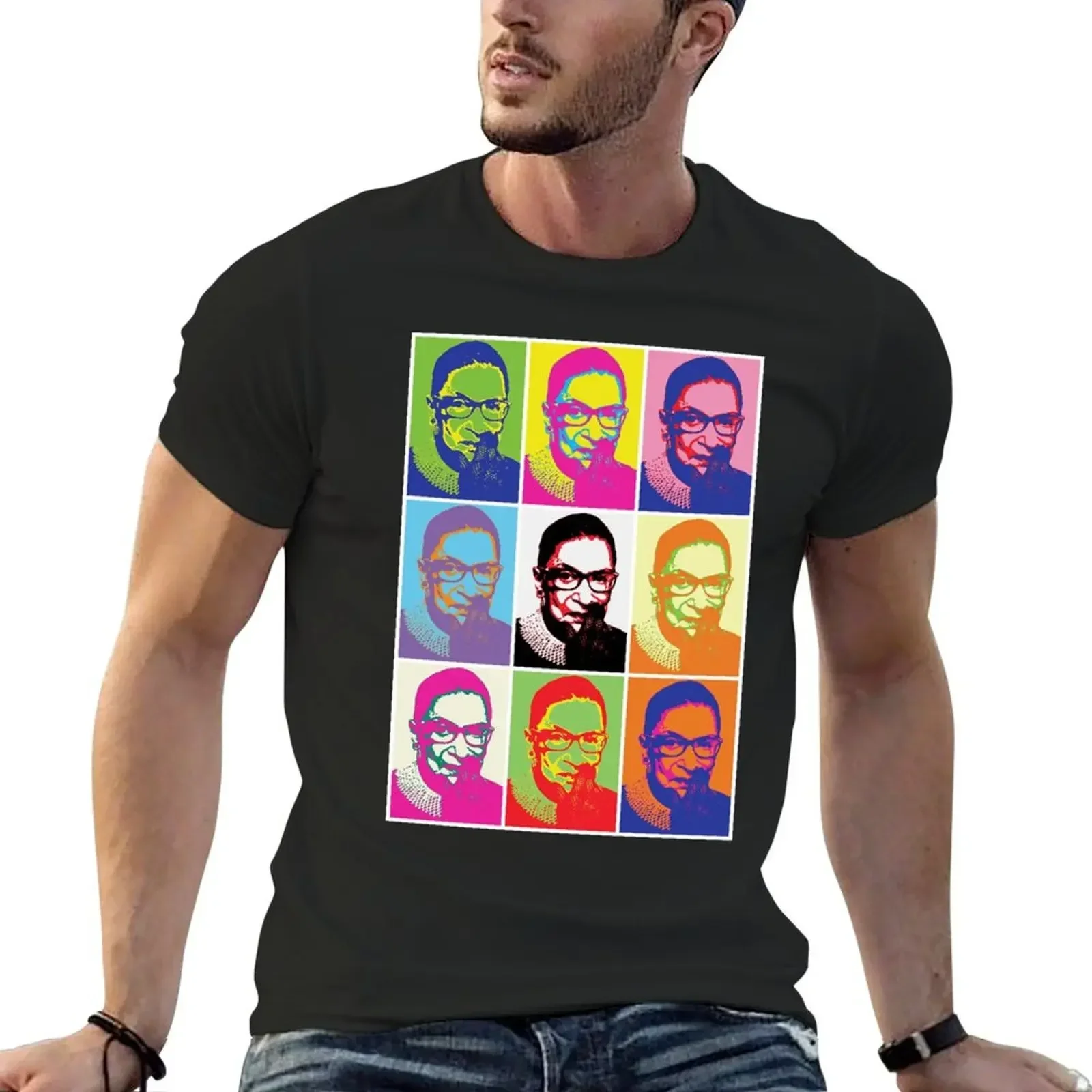 Notorious RBG - Pop Art Blast T-Shirt heavyweights rapper graphic tees mens t shirt