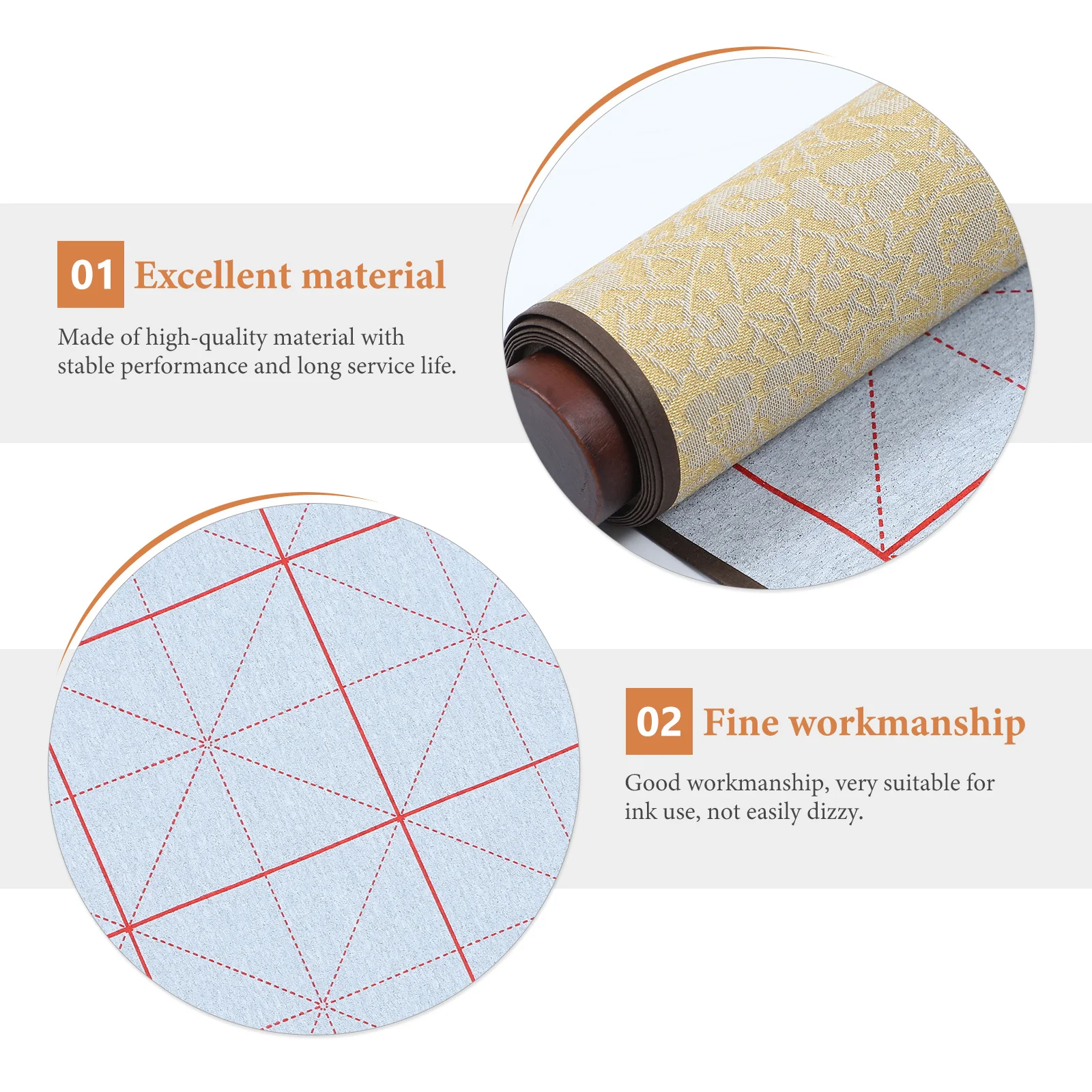 1 Buah Gulungan Latihan Kaligrafi Kinerja Stabil Layanan Panjang Penyerapan Sedang Gulungan Perlengkapan Kaligrafi Rumah