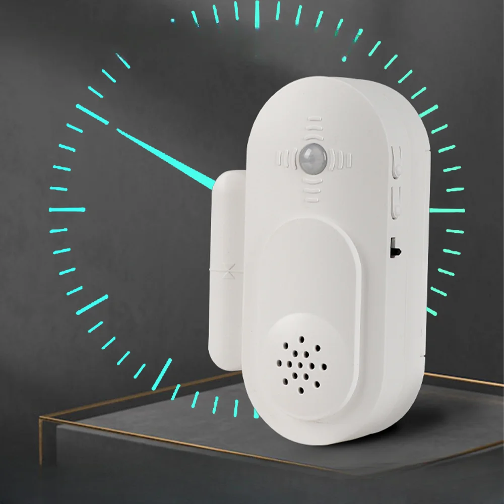 Door Magnetism PIR Motion Sensor Activated Voice Speaker Content Door Magnet Reminder for Forgetful People Window Door Sensor