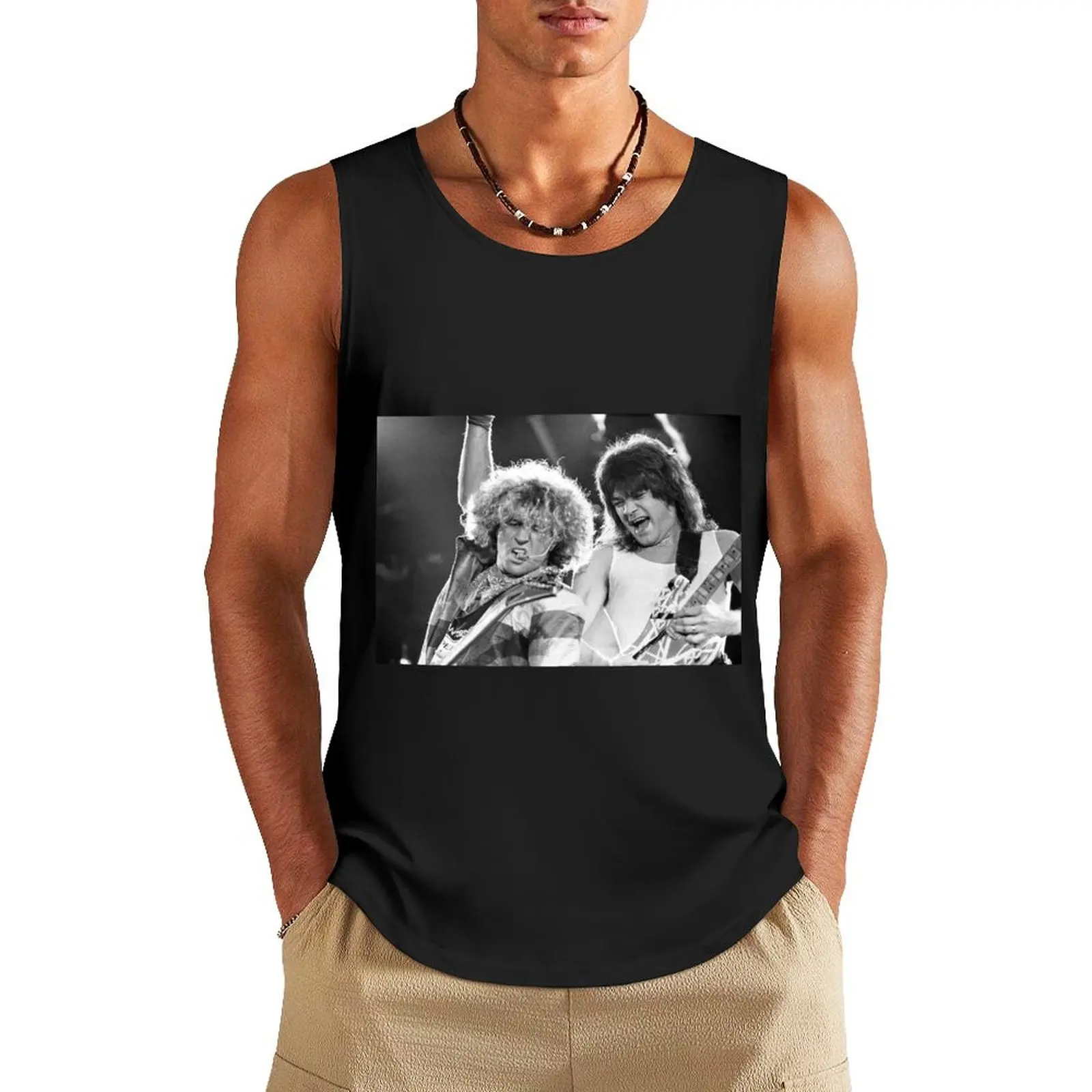 

Sammy Hagar and Eddie VanHalen Tank Top gym clothes man fitness gym top