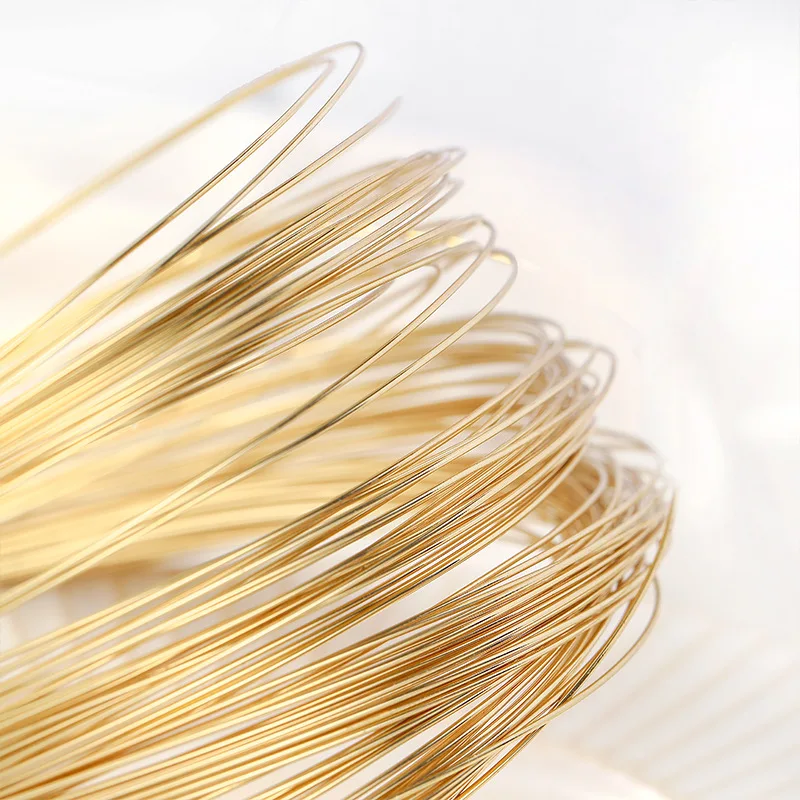 5 Meters 0.3mm-0.6mm Silver Gold Plated Copper Wire For Jewelry Making DIY Beading Wire Jewelry Cord String For Craft Making