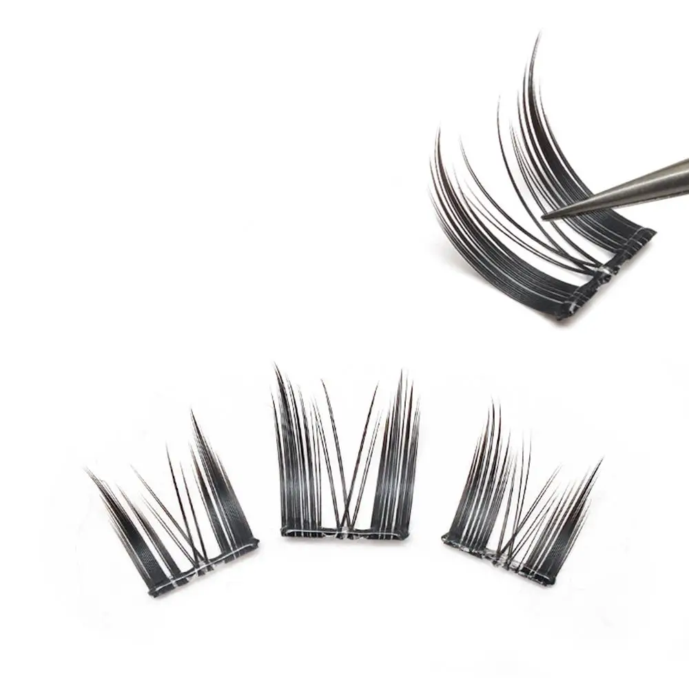 Cílios sem cola, enxerto de cílios segmentados, extensão de cílios autoadesivos, item de ondulação fofa, faça você mesmo, uso diário, grupos de cílios