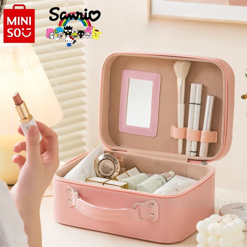 MINISO Sanrio Nieuwe make-uptas Modieuze hoogwaardige waterdichte opbergtas Cartoon grote capaciteit make-up artiest opbergtas