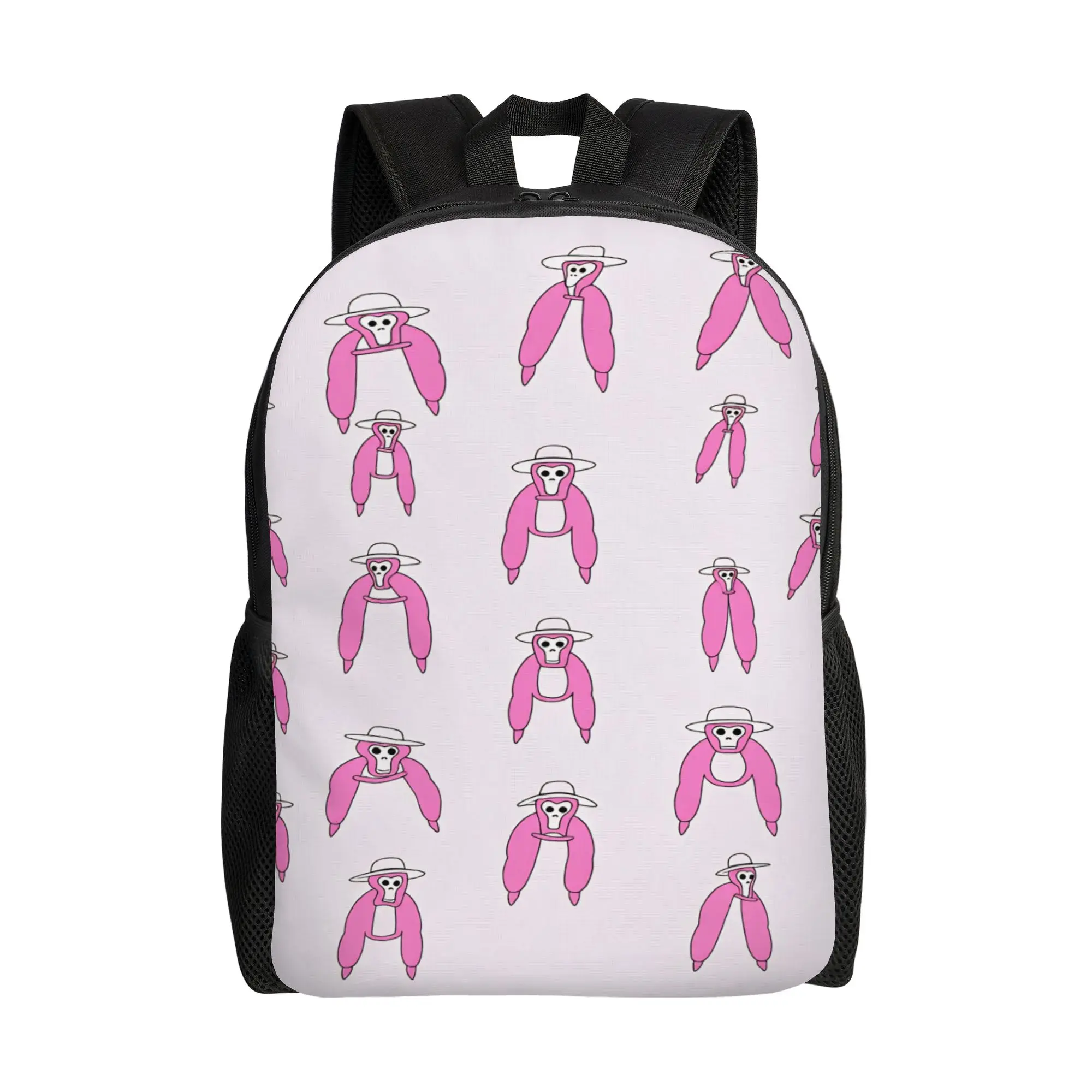 Gorilla Tag Backpack Unisex  Print Backpacks Polyester Style School Bags University Custom Rucksack