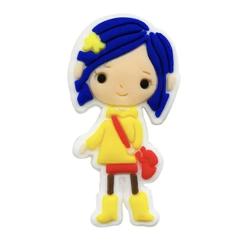 13-25 Stück Animation Film Coraline The Secret Door Schuh-Charms Cartoon Clog Sandalen Schuhe Dekorieren Zubehör Schnallen Geschenke – Detail 24