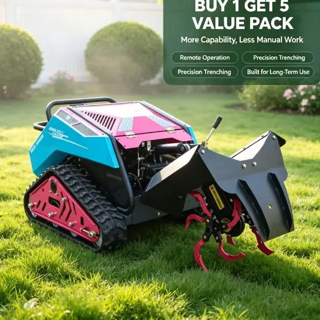 Easy to operate Stable Tracked Orchard Trencher for Fertilizing Crawler Rotary Tiller for Orchard Compact Agricultural Tractor