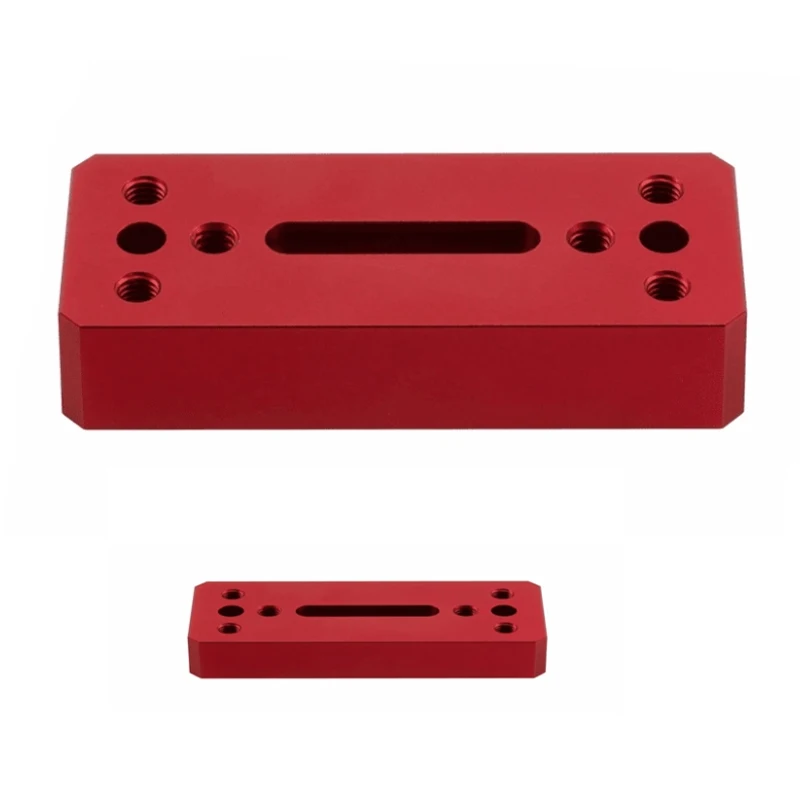 Custom CNC Machining Anodized Rail Block Parts Estimate