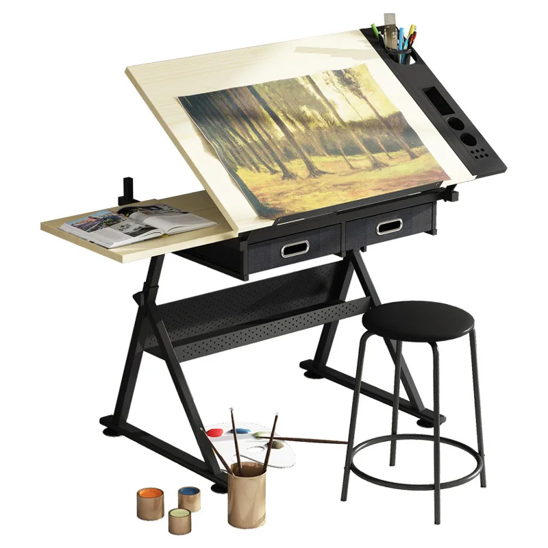 Lifting painting table drawing book painting art computer desk workbench table