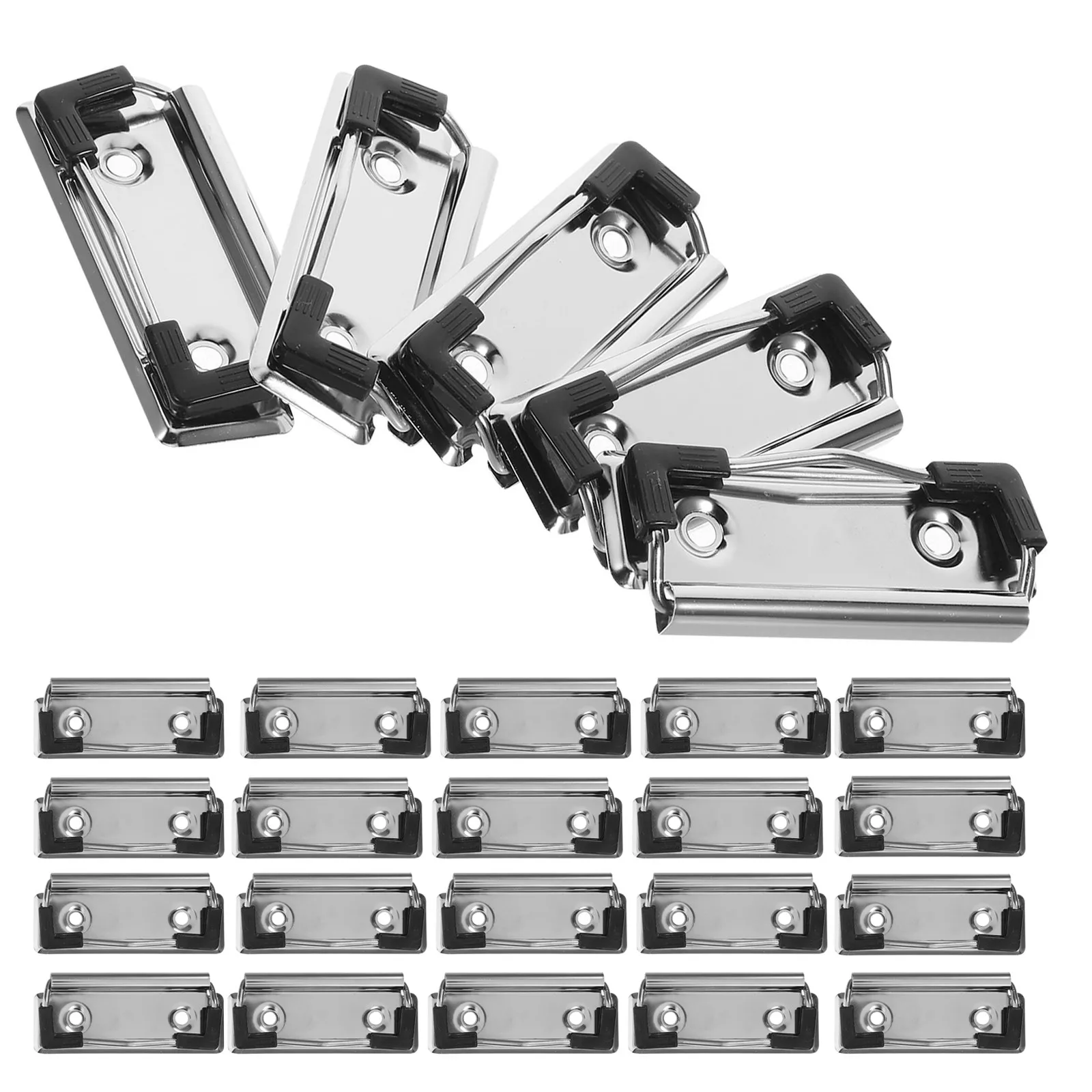 

30Pcs Office Document Clips 2.95 Inch Sturdy Metal File Board Clips Space Saving Portable Note Clip for Papers Files Notes and