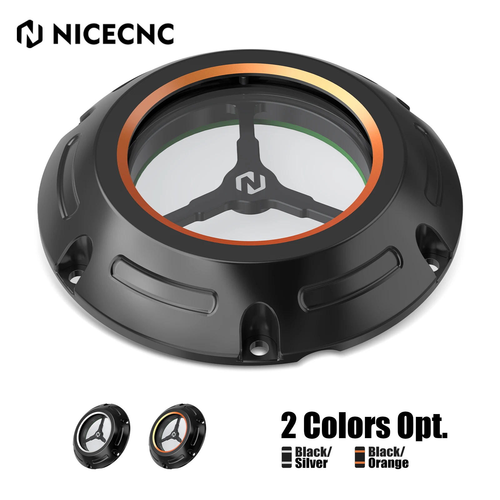 

NICECNC Clear Derby Cover For Harley Sportster 883 Low XL883L/1200 Low XL1200L Forty-Eight XL1200X Iron 883 XL883N/1200 XL1200NS