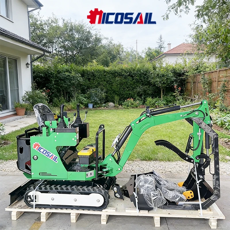 

1ton Mini Excavator With Adjustable Track Width Durable Rubber Track Crawler Digger For Long Service Life