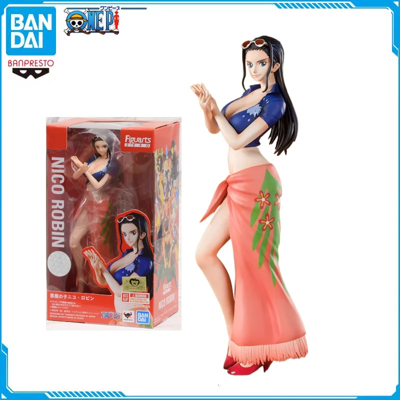 BANDAI Original Figuarts Zero One Piece Нико Робин 20-летие аниме фигурка модель настольные украшения подарки