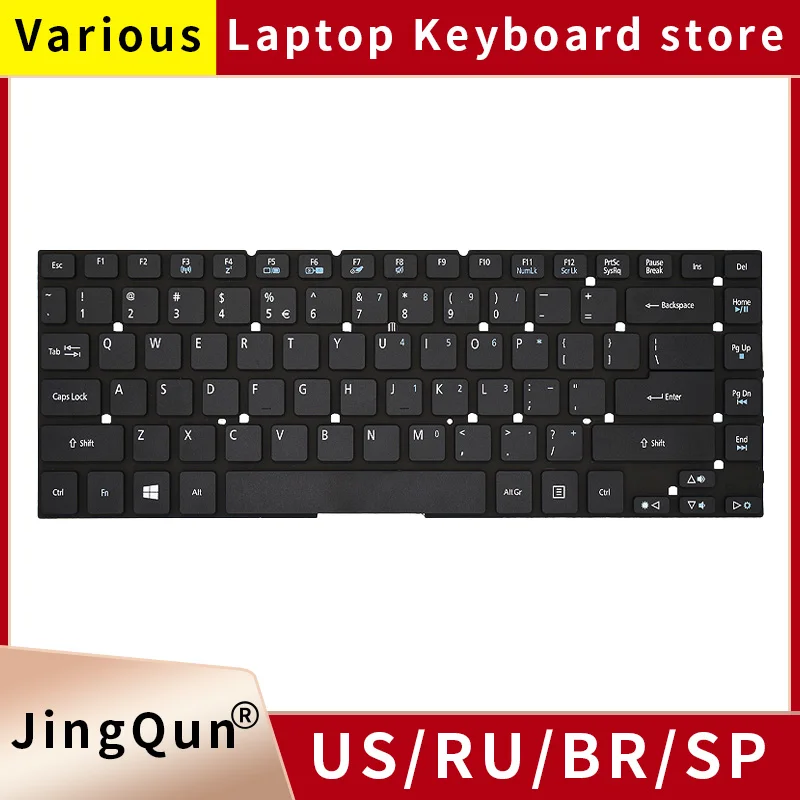 

New US Russian Laptop Keyboard For Acer Aspire 3830 3830T 3830TG 4755 4755G 4830 E5-411 421 E5-471 ES1-411 511 ES1-431 V3-471