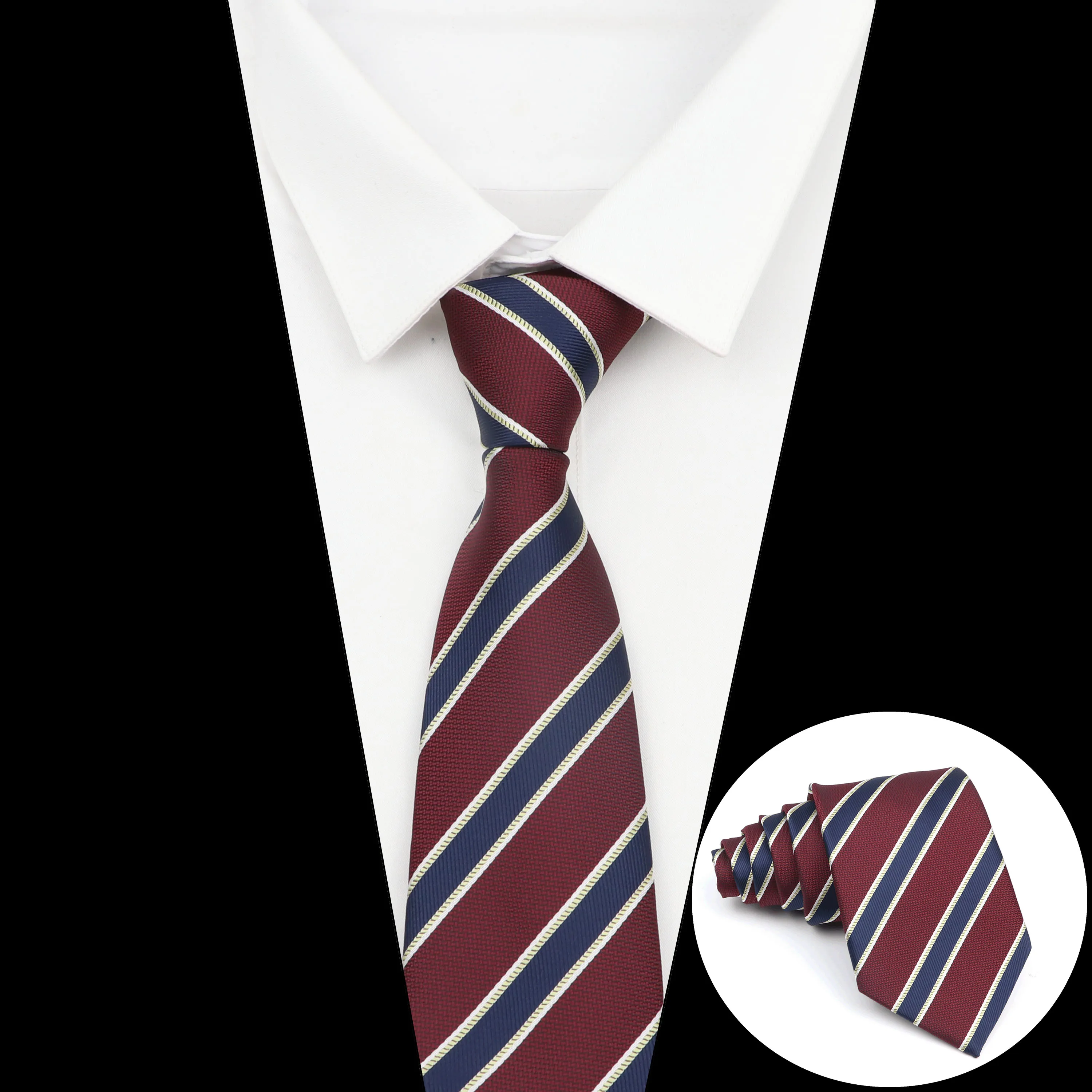 Nieuwe Gestreepte Stropdas Mannen 8Cm Ties Bedrijvengids Nieuwjaar Gift Klassieke Stropdas Kantoor Accessoires Mannen Kostuum Dagelijks Dragen