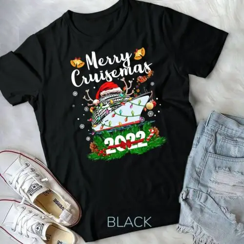 Merry Cruisemas 2022 Christmas Santa Reindeer Cruise Unisex T-shirt