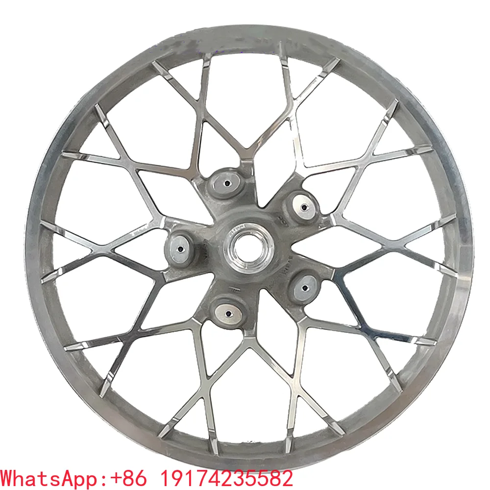 

Exquisite Workmanship 19 Pounds 21 Inch Silver Machine Face Front Raw Rims Flow Motorcycle Wheels