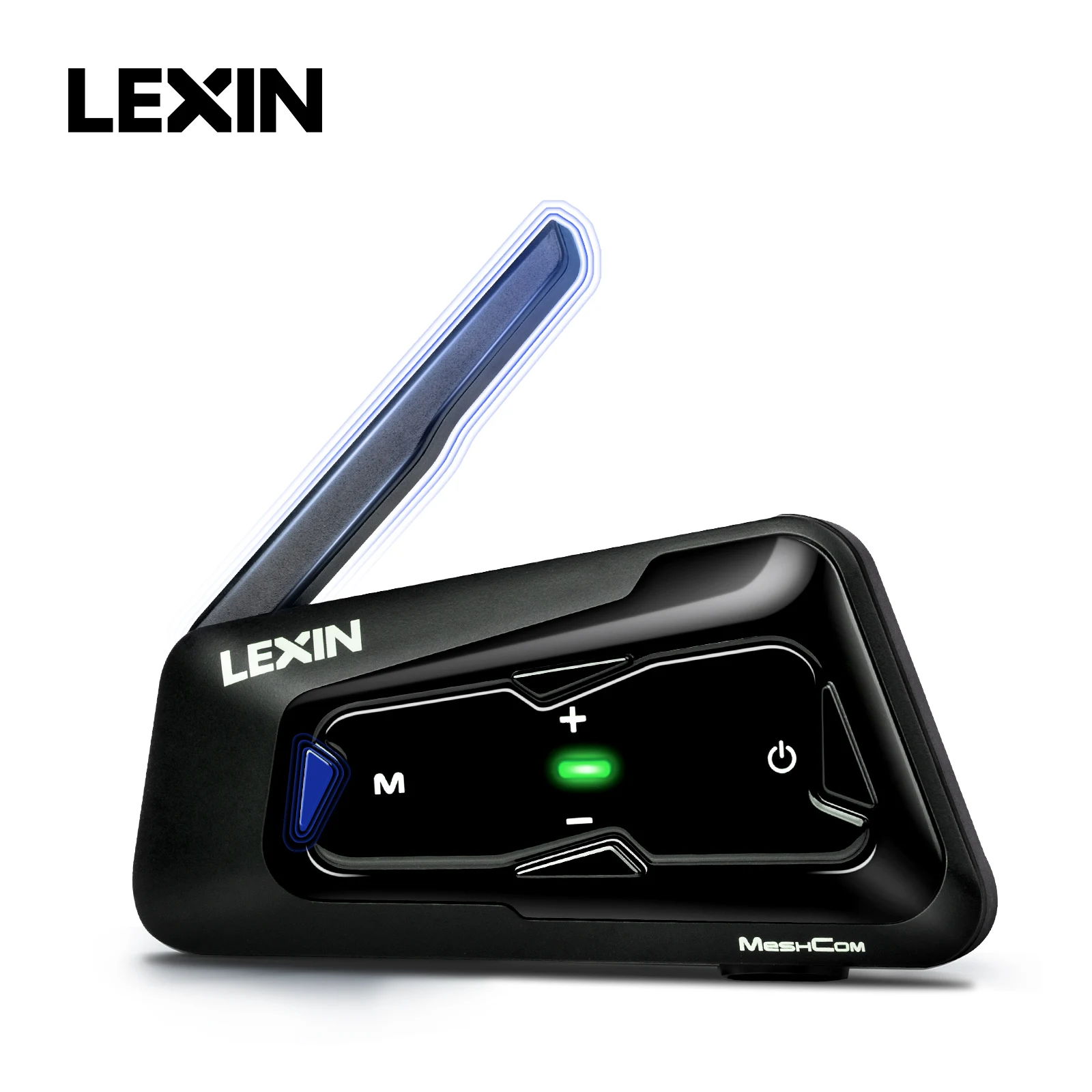 LEXIN-MeshCom Motorrad MESH- und Bluetooth-Headset-Gegensprechanlage, mit Mesh-Kommunikationssystem, parallele Audio-Gegensprechanlage, 24 Fahrer