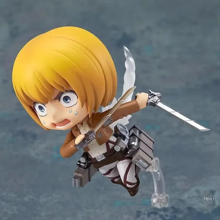 Figura de acción coleccionable Attack on Titan Armin Yarulet Q Clay, cambio de cara móvil, adorno en caja