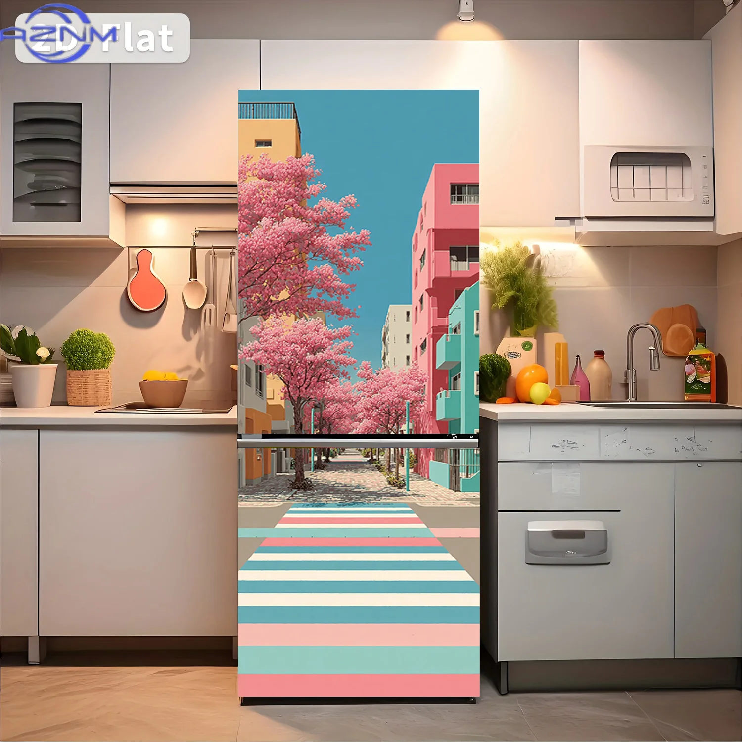 2D Flat Printing 1pc Refrigerator Sticker  