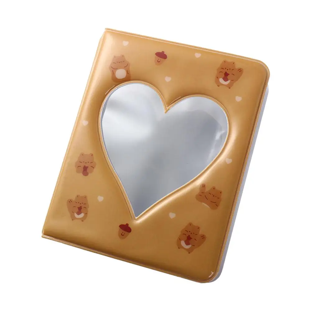 

Cute Cartoon Bear Photo Album Ins Waterproof Hollow Picture Storage Case Pastic Anti-scratch Love Heart Photo Album protecting