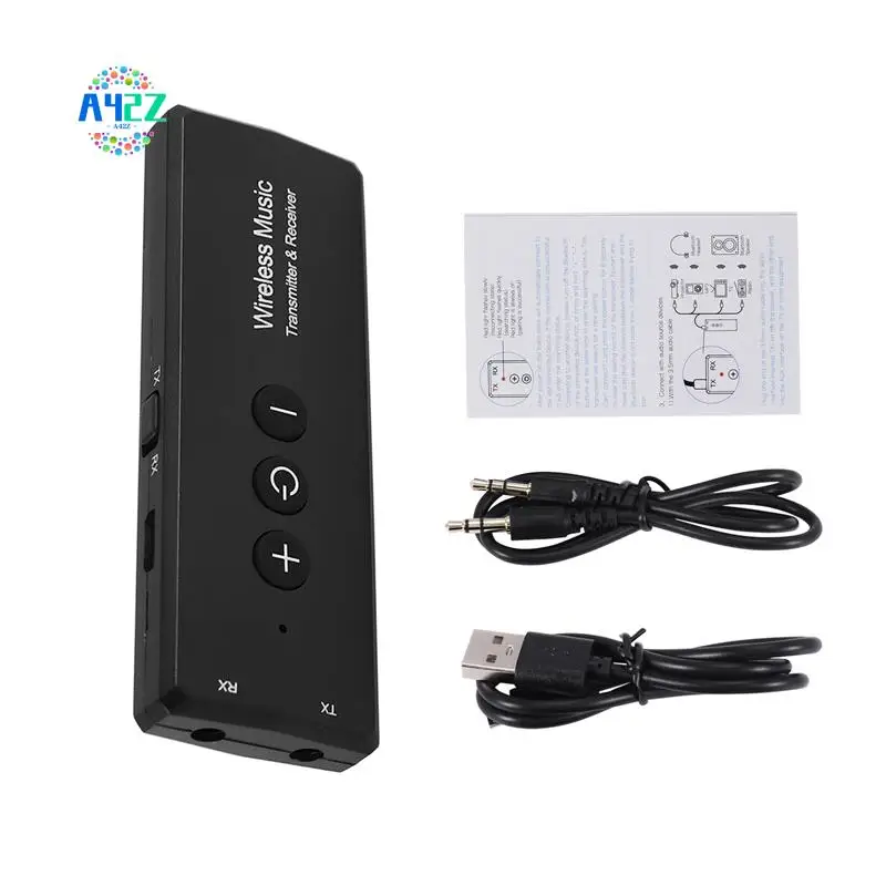 

A42Z-Bluetooth 5.0 Transmitter Receiver 3-In-1, Wireless 3.5Mm Audio Adapter For TV PC Headphones Home Sounds System Car