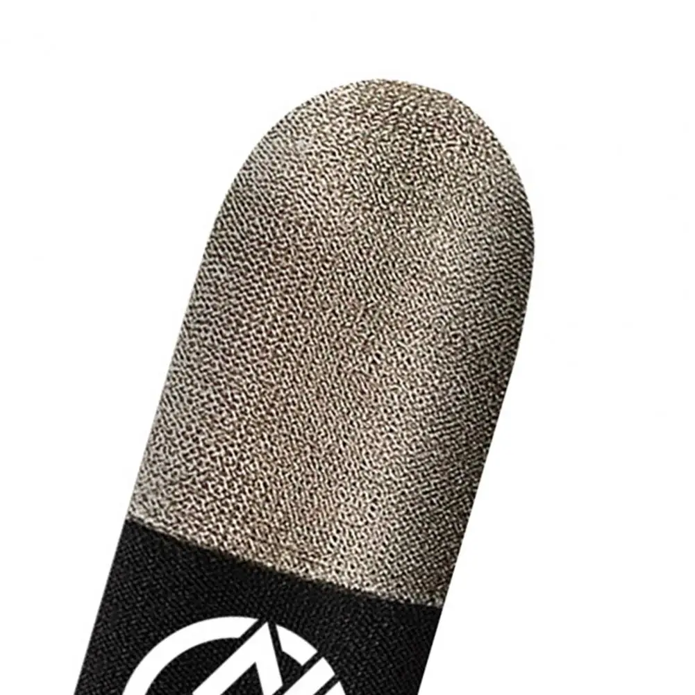 Sweat-proof Fingertips Covers 2pcs Ultra-thin Finger Gloves Set High Elastic Breathable Thumb Sleeve Covers Gaming for Precise
