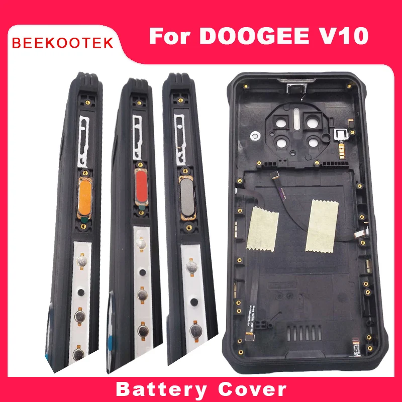 

Original Housing Battery Back Cover Receiver Fingerprint Side Power Volume Cable Repair Replacement Accessories For Doogee V10