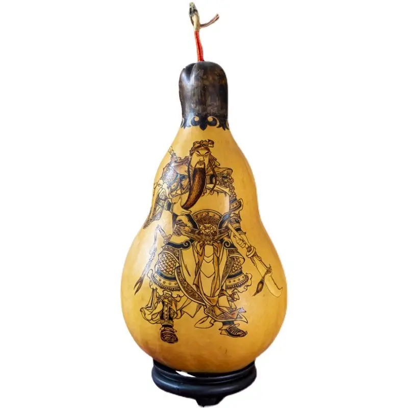 

Natural gourd handmade pyrography home ornament props gifts