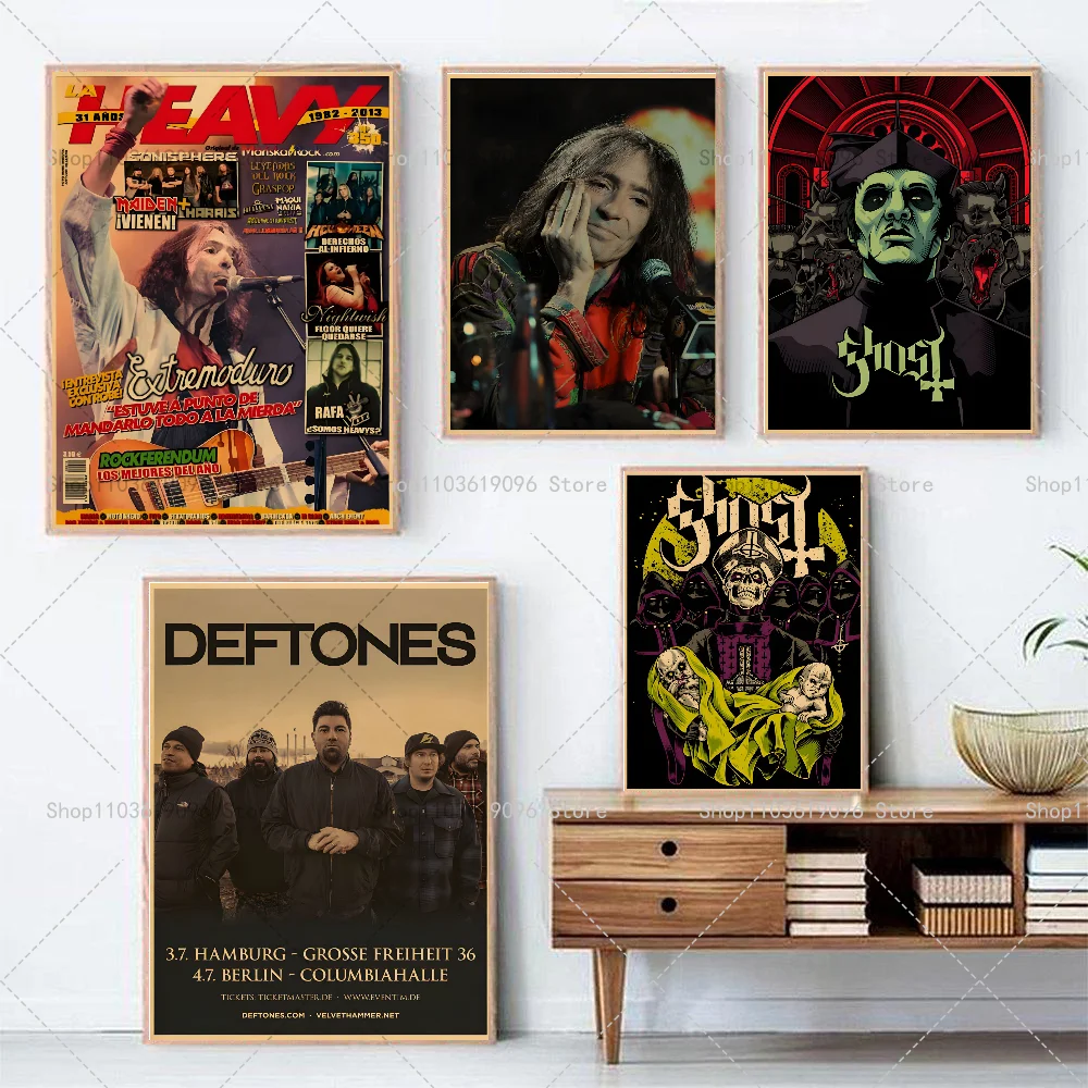 Kiss Korn Backstreet Boys Band Nostalgic Matte Poster Self-adhesive Waterproof Paper Sticker Coffee House Bar Room Wall Decor