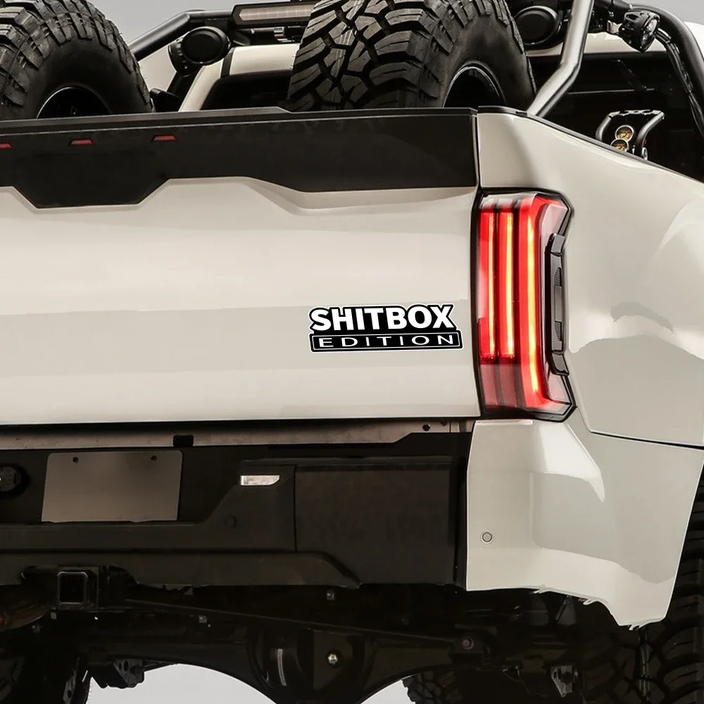 20x6.3cm SHITBOX EDITION Funny Car Stickers Rear Bumper Window Body Decor Creative Style Vinyl Decals Auto Tuning Accessories view 4