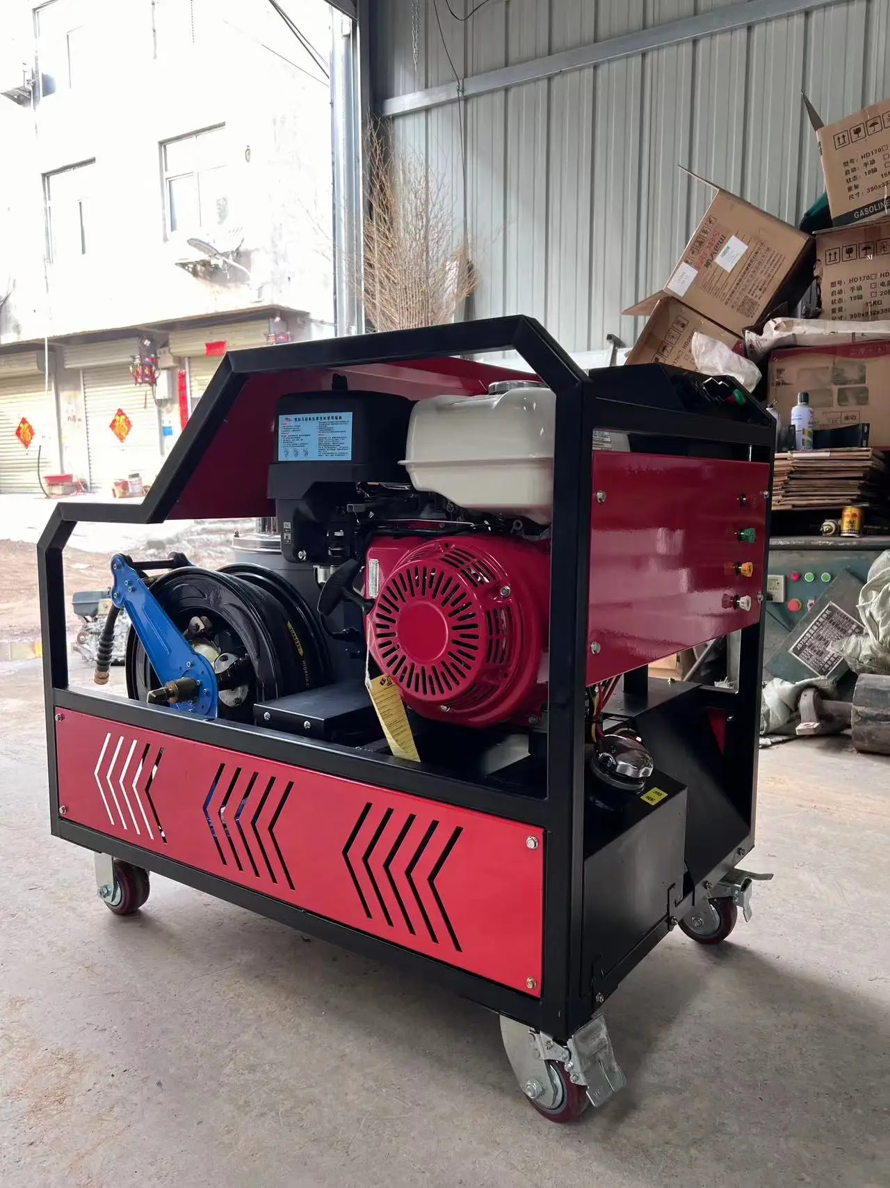 High Pressure Cleaning Machine Jet Cleaning Machine with Imported Engine High Pressure Hot Water Machine