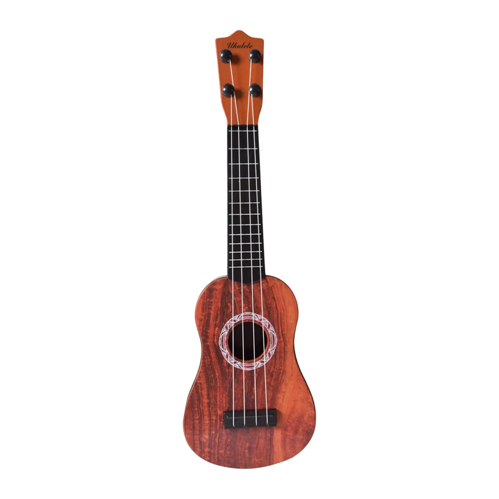 Realistic 21 inch Ukulele Guitar Musical Instrument Toy Strumming Training 4 Strings Soprano Ukulele for Children Kids Beginners