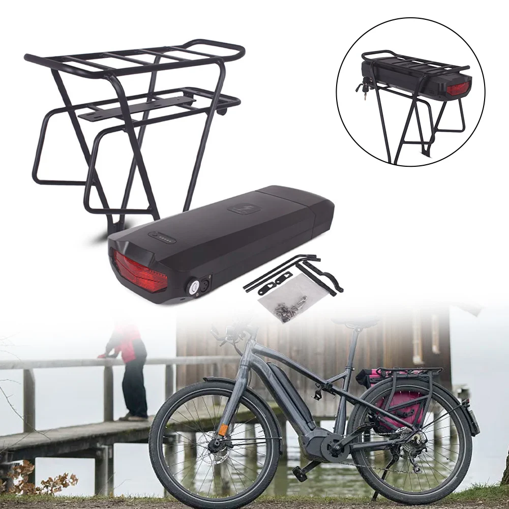 

Чехол для аккумулятора Ebike, задняя стойка, чехол для аккумулятора, аккумуляторный ящик для электрического велосипеда, эффективная замена чехла для аккумулятора Ebike, ячейки 2448 В
