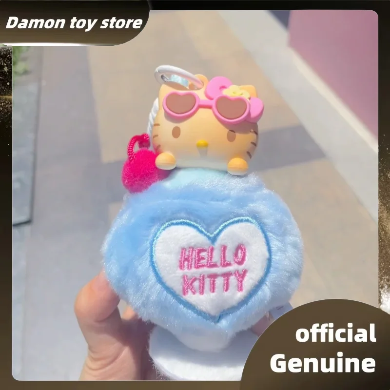 Novo genuíno olá kitty verão tan pele série aromaterapia pingente caixa cega kawaii olá kitty saco pingente caixa mistério como presente