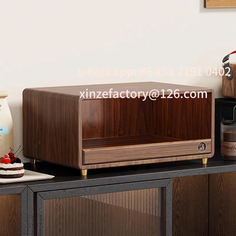 

Customizable dining side cabinet water cup storage cabinet coffee machine antique countertop rack coffee capsule water bar rack