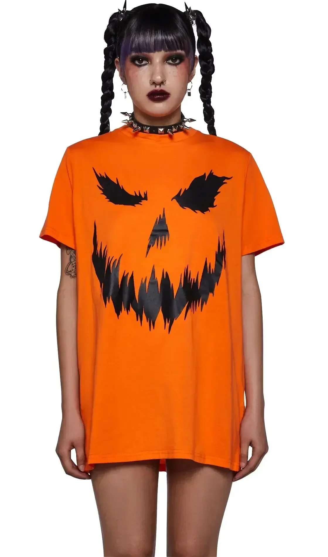 Halloween joint name Dollskill t-shirt da donna Y2K vestiti Oversize maniche corte allentate Horror element Style Tees Tops