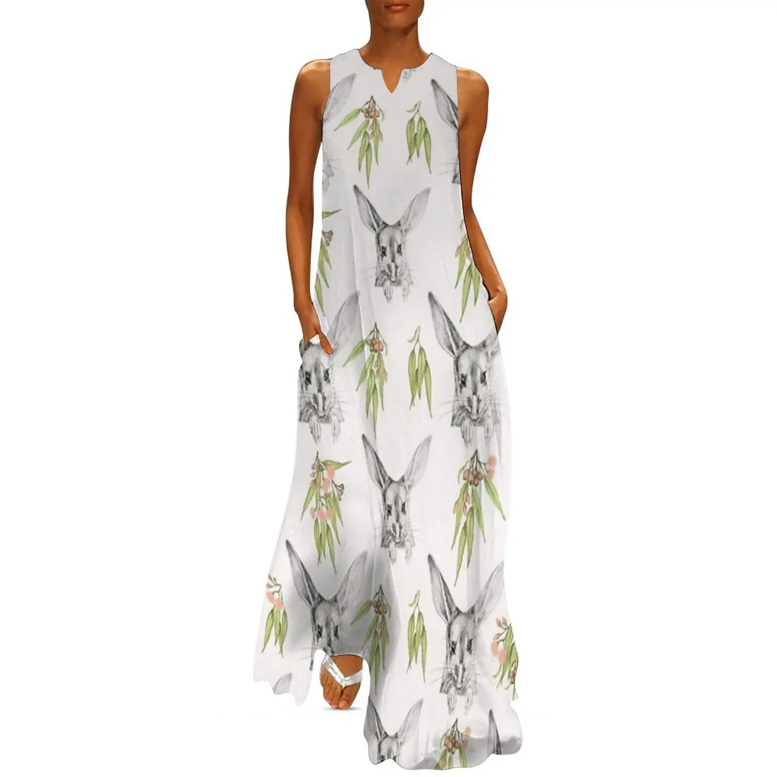 

Bilbies and Eucalypt Long Dress african dresses for woman ladies dresses for women 2025 women's evening dresses