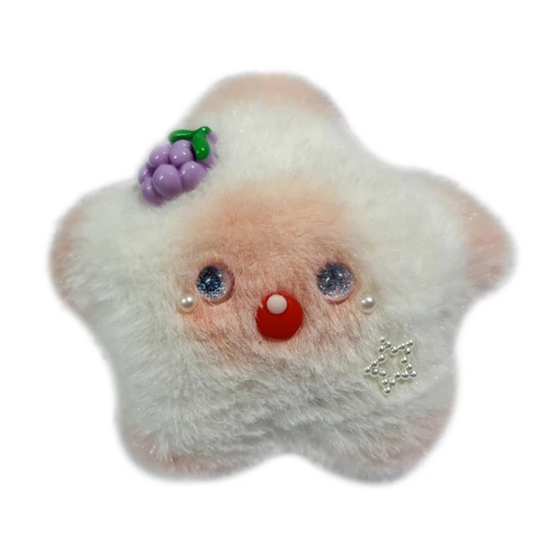 Cartoon pluszowa gwiazda brelok do kluczy z ozdobą moda zabawny brelok do kluczyków samochodowych wykwintna kreatywna dekoracja tornistra akcesoria prezenty