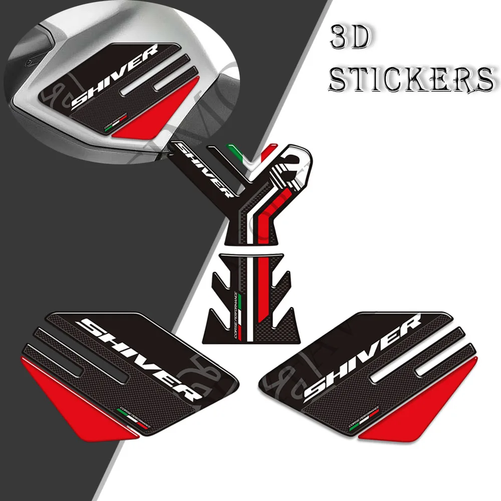 Stiker bantalan oli bahan bakar sepeda motor Shiver untuk Aprilia SL 750 900 dekal pelindung lutut