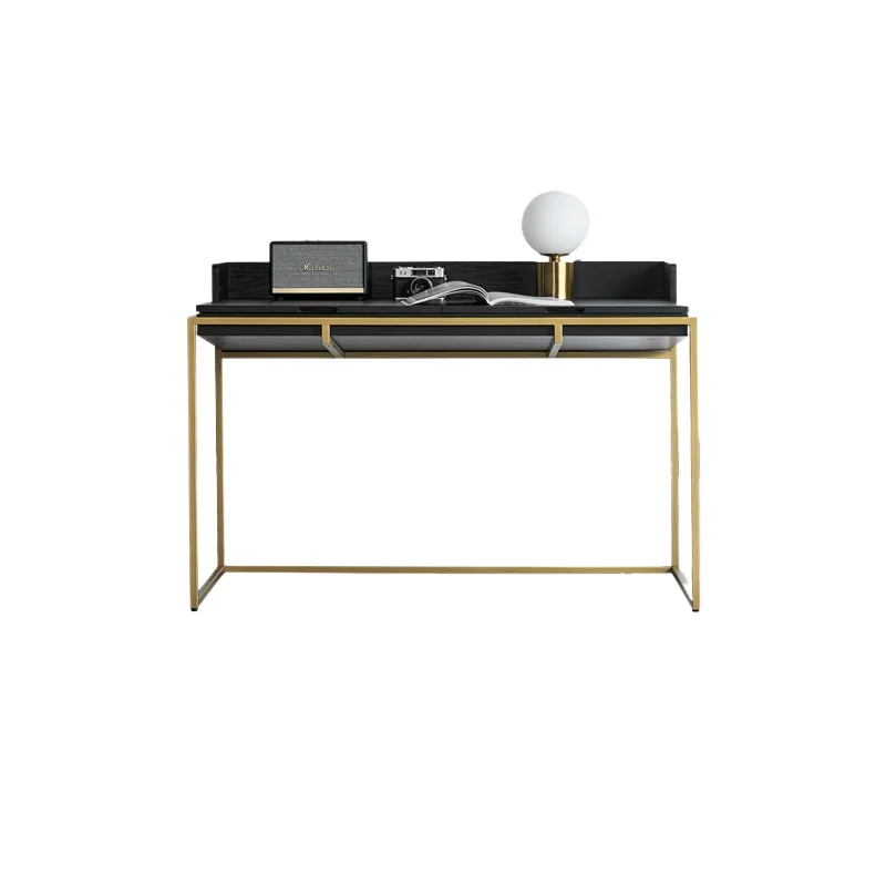 

Легкий роскошный современный письменный стол из цельного дерева, современный простой бытовой компьютерный стол для маленькой квартиры