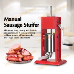 Manual Sausage Maker Meat Processor Stainless Steel  Sausage Stuffer Commercial Sausage Tool Meat Stuffer Filler Funnel Nozzle