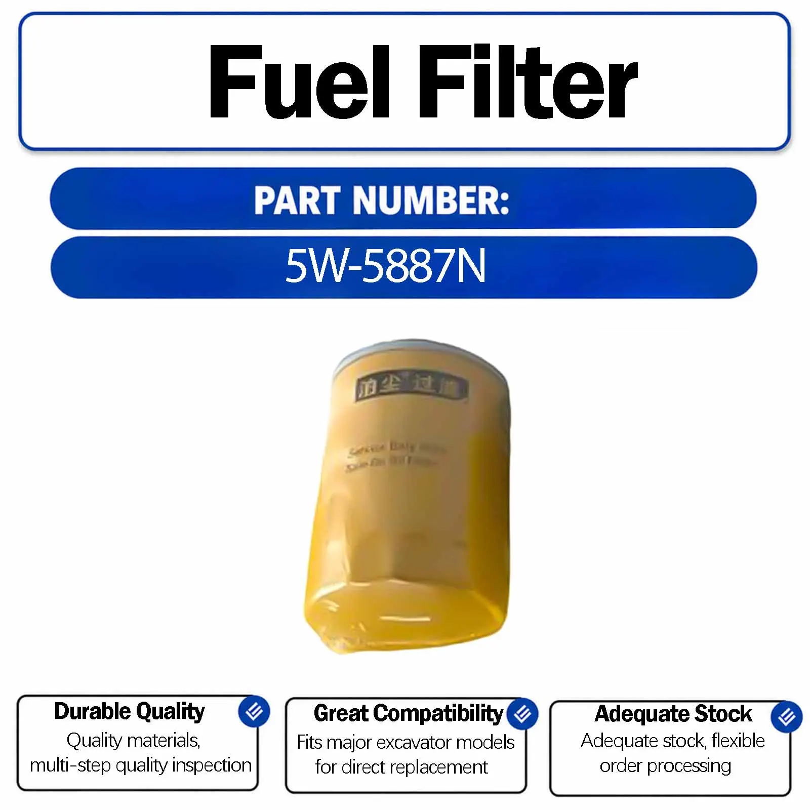 Oil Filter 600-211-5240 For Hitachi EX60-1 Crawler Excavators